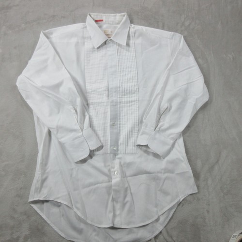 Vintage After Six Men’s Tuxedo Shirt White Size 16 1/2 32