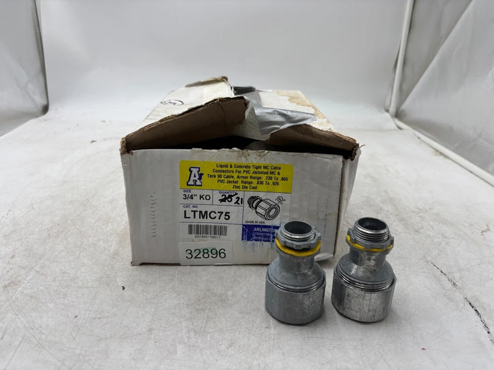 Arlington LTMC75 3/4 дюйма жидкостный разъем для металлического покрытия лот из 21 - Изображение 2 из 3