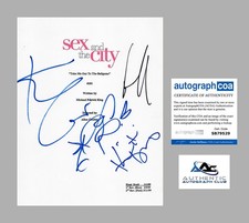 SARAH JESSICA PARKER +3 CAST AUTOGRAPH SIGNED SEX AND THE CITY FULL SCRIPT ACOA
