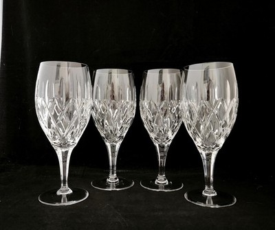 Marquis by Waterford Crystal CARNEGIE Iced Tea Glasses Goblets ~ Set of 4