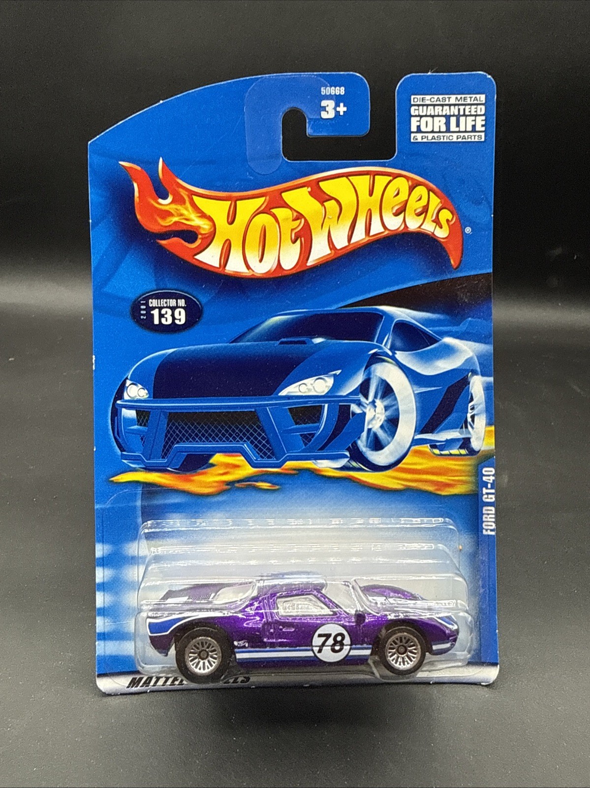 2001 Hot Wheels PURPLE FORD GT-40 super nice check it out many others for sale 