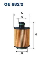 Filtron Oe 682/2 ÖLfilter FüR Alfa Romeo, Chrysler, CitroëN, Fiat, Ford, Lancia
