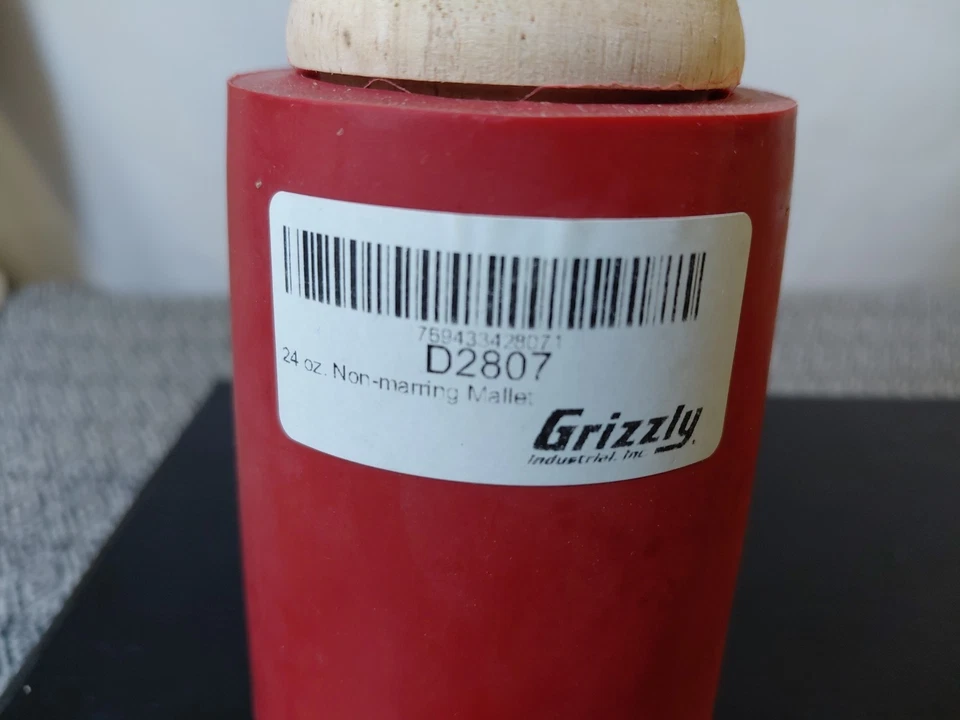 Shop Fox 24oz. Red Woodworking Red Mallet - Image 2 of 4