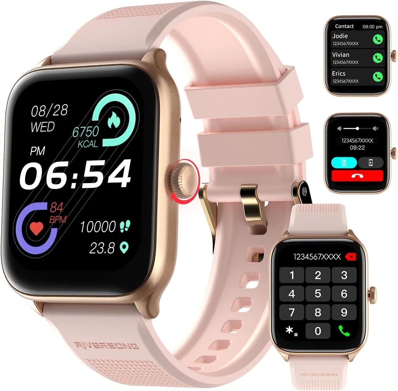 Smart Watch Ladies Women with Phone Function Wristwatch for iPhone Samsung Huawei
