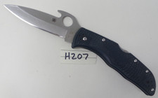 Blue Spyderco Endura 4 Emerson Wave Hook Pocket Knife Blade - TSA Auction