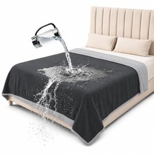 Queen Size Waterproof Blanket   Stain-Proof, Spill-Proof Flannel Blanket f