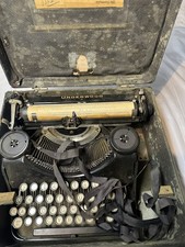 Vintage Underwood Universal Portable Typewriter with Carrying Case Not Tested thumbnail