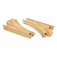 Brio Bogenweichen 2-Tlg. Holzeisenbahn Eisenbahn Holzspielzeug Holz Spielzeug