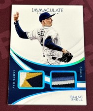 ‼️2019 Panini Immaculate Collection Duals Blake Snell Patch Tampa Bay Rays