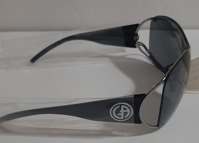 Giorgio Armani サングラス Vintage GIORGIO ARMANI GA 369/S Shield Sunglasses Black Made In