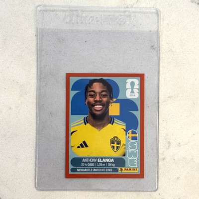 2026 Panini Fifa World Cup USA Sticker Anthony Elanga Red Parallel SWE18