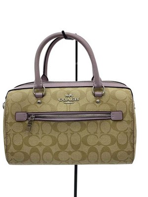 COACH Rowan Satchel Signature White Leather PVC Backpack