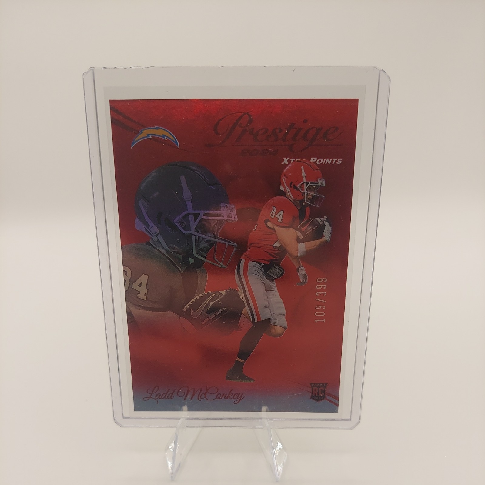 2024 Panini Prestige - Rookie Ladd McConkey #331 Xtra Points Premium Red /399