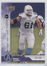 2018 Upper Deck CFL Purple 11/15 Sean McEwen #167 i9i
