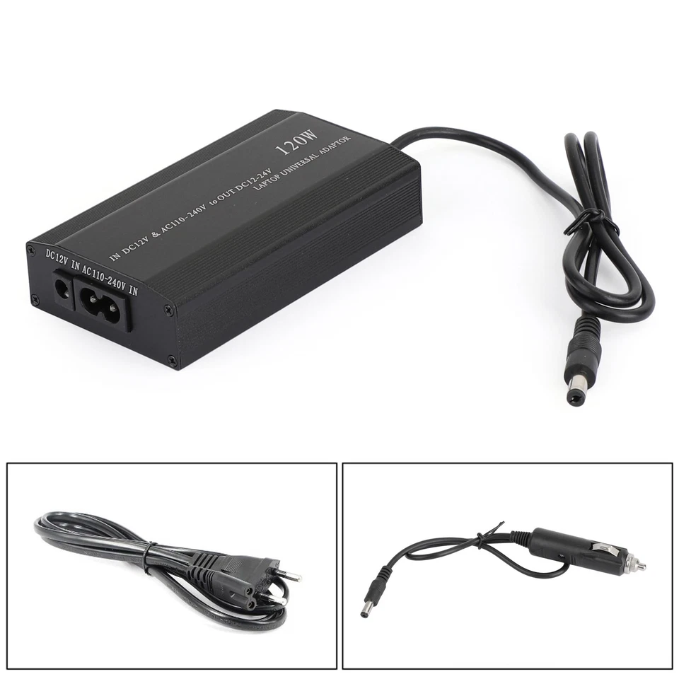 34 Pin 120W Universal Ladegerät Netzteil für Laptop Notebook DC Ladekabel 12-24V - Bild 4 von 4