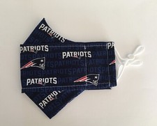 Homemade New England Patriots 100 Cotton Fabric Reusable FaceMask FREE SHIPPING