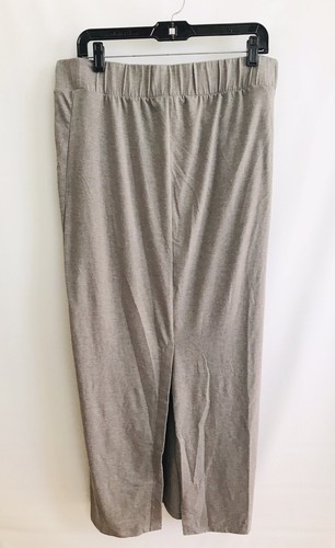 LIZ LANGE Womens Maternity Long Maxi Skirt Medium M Gray Stretch Elastic Waist - Picture 2 of 7