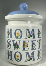 Vintage ‘Home Sweet Home’ Cookie Jar Spring Blooms 1991 House Of Lloyd Very Good