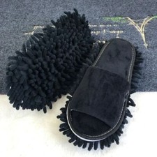 1Pair Mop Slippers Lazy Floor Foot Socks Quick Dust Polishing Cleaning Shoes UK