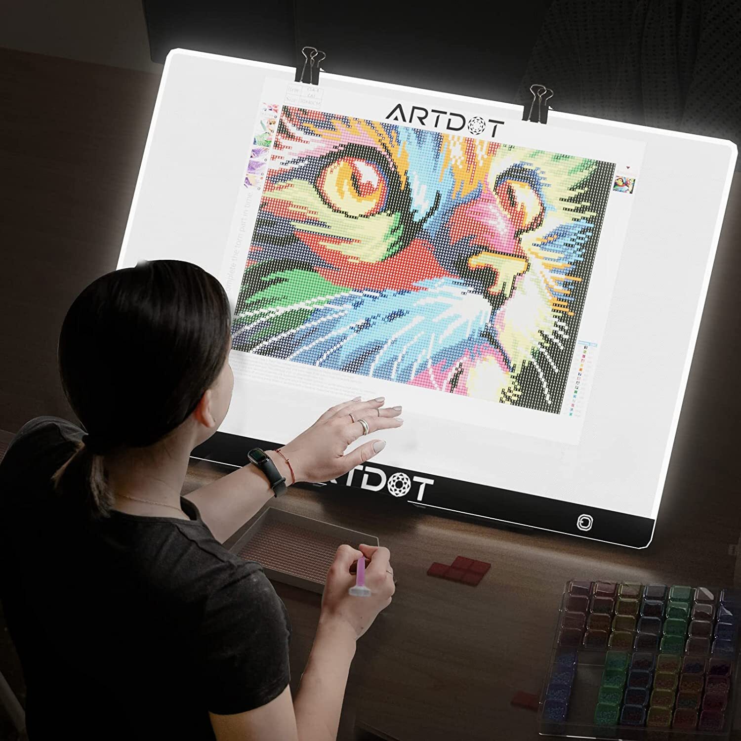 A2 LED Light Pad for Diamond Painting USB Powered Light Board Kit Adjustable eBay