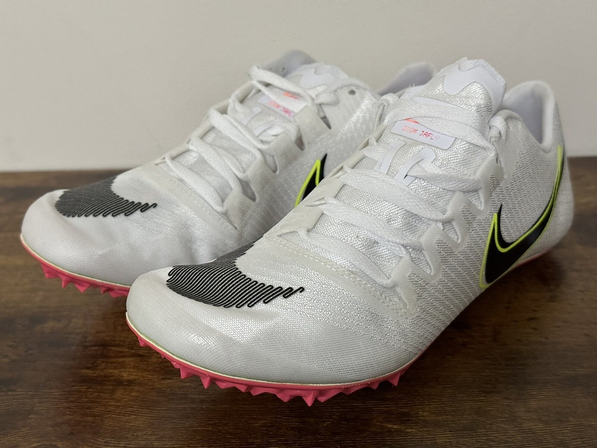 NIKE ZOOM JA FLY 3 RAWDACIOUS WHITE PINK BLAST TRACK & FIELD 