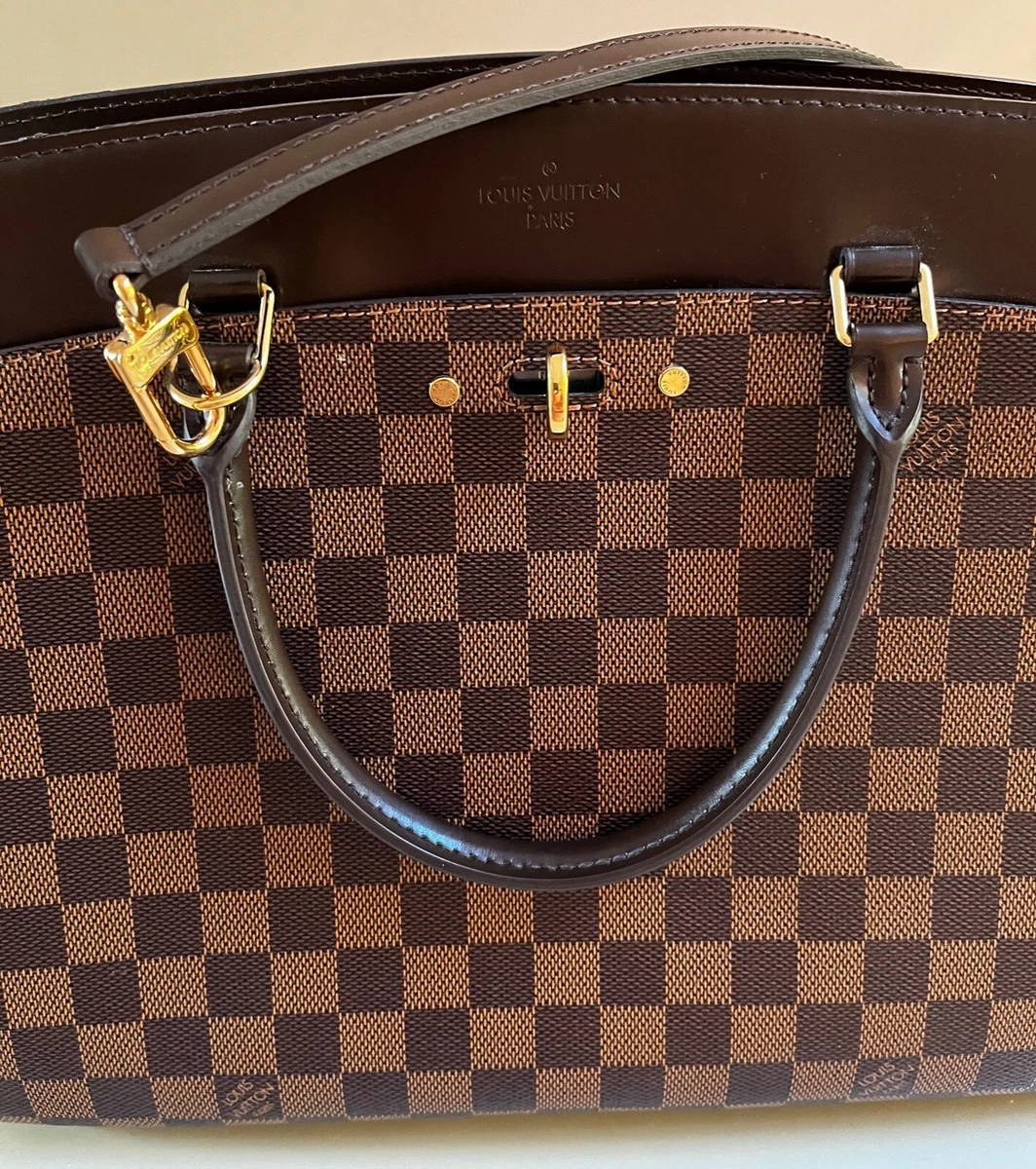 Brown Louis Vuitton Damier Ebene Rivoli MM Satchel