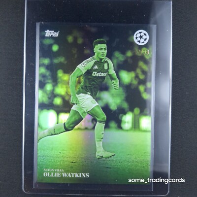 Topps Simplicidad UCC 2024/25 Ollie Watkins Aston Villa Green /99