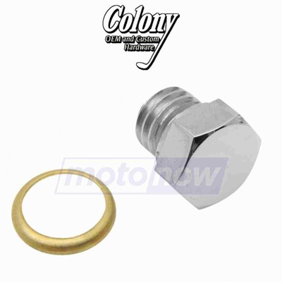 Colony Custom Oil Tank Drain Plug for 2004-2006 Harley Davidson FXDLI Dyna sa
