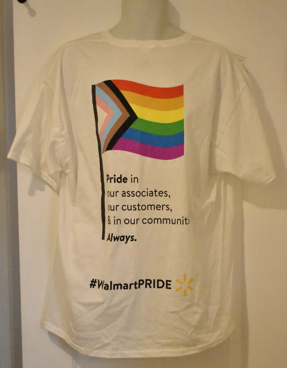 RARE Walmart Support Gay Pride T Shirt Adult XL LGBTQ MultiColor
