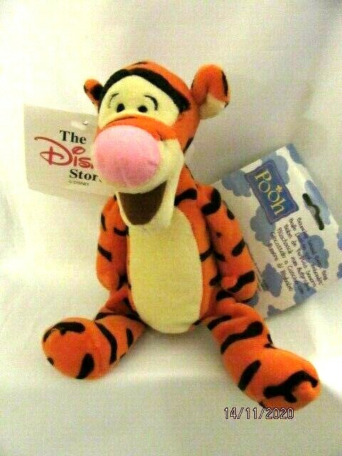 DISNEY STORE - 9""  TIGGER ON THE SRING - WITH TAGS - MINT CONDITION