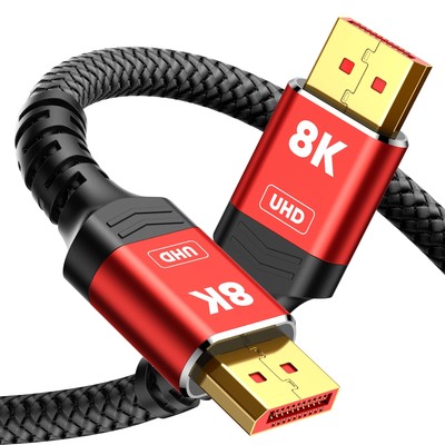 DisplayPort Cable 1.4 8K DP Cable 10FT 8K@60Hz 4K@144Hz 2K@240Hz HBR3 Support...