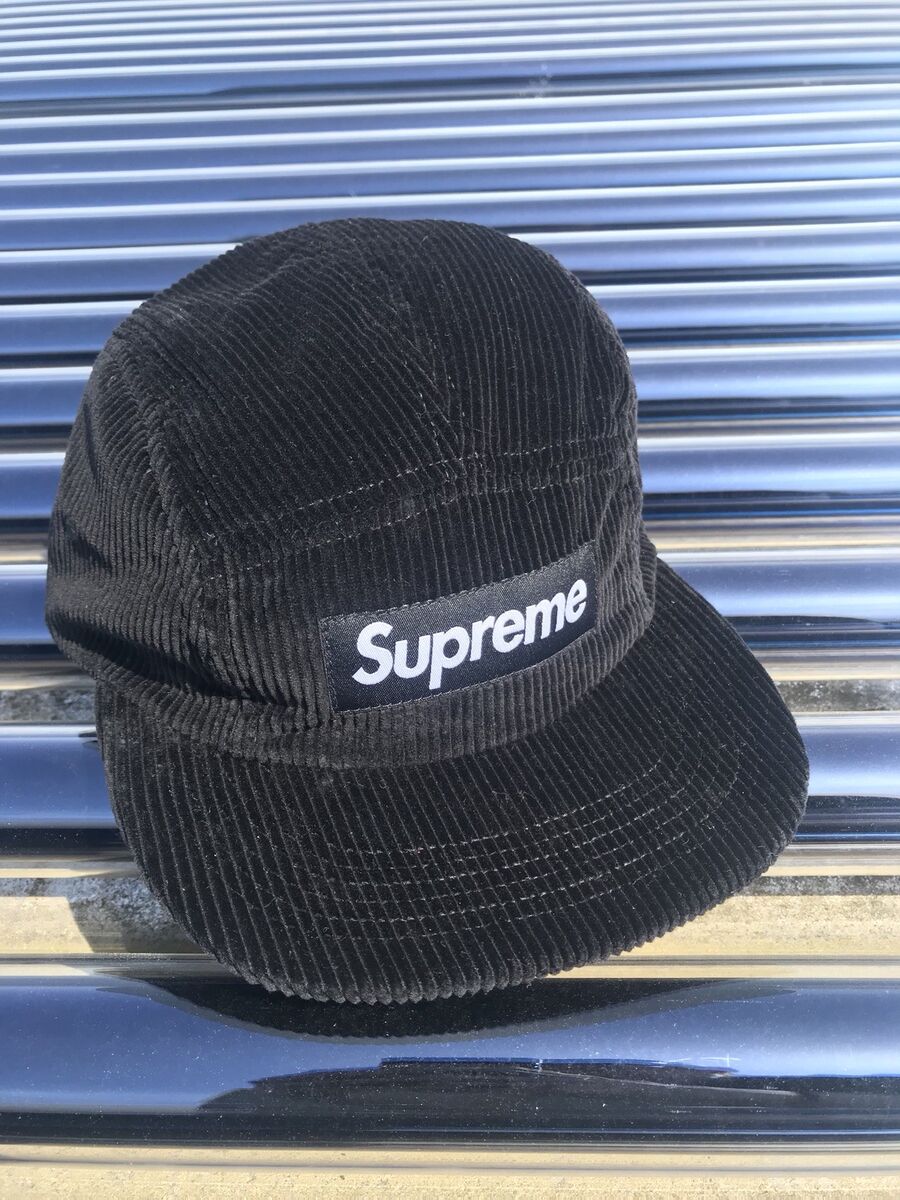 SUPREME CORDUROY CAMP CAP - BLACK - OS - S/S 2018 - 100 SUPREME CORDUROY CAMP CAP - BLACK - OS - S/S 2018 - 100