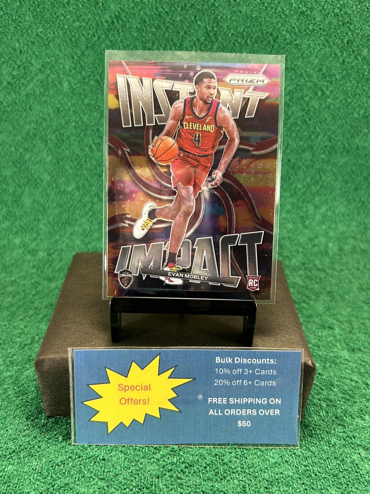 2021-22 Panini Prizm Instant Impact #10 Evan Mobley Cleveland Cavaliers