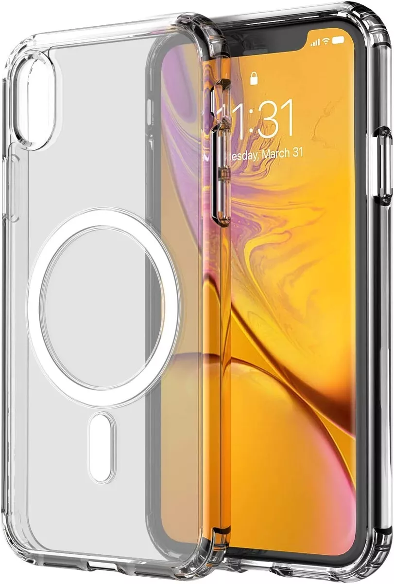 amCase iPhone XR (6.1) Clear Case with MagSafe Support for