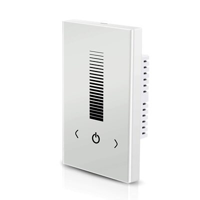 Wall-Mounted Glass Touch Panel LED Dimmer Switch Brightness Controller DC 12-24V
