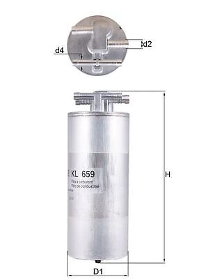 Mahle Original KL659 Kraftstofffilter FüR Audi-image