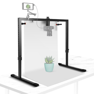 NEEWER Overhead Camera Mount for Flat Lay, Fits Desks 3.3ft, Heavy Duty Steel