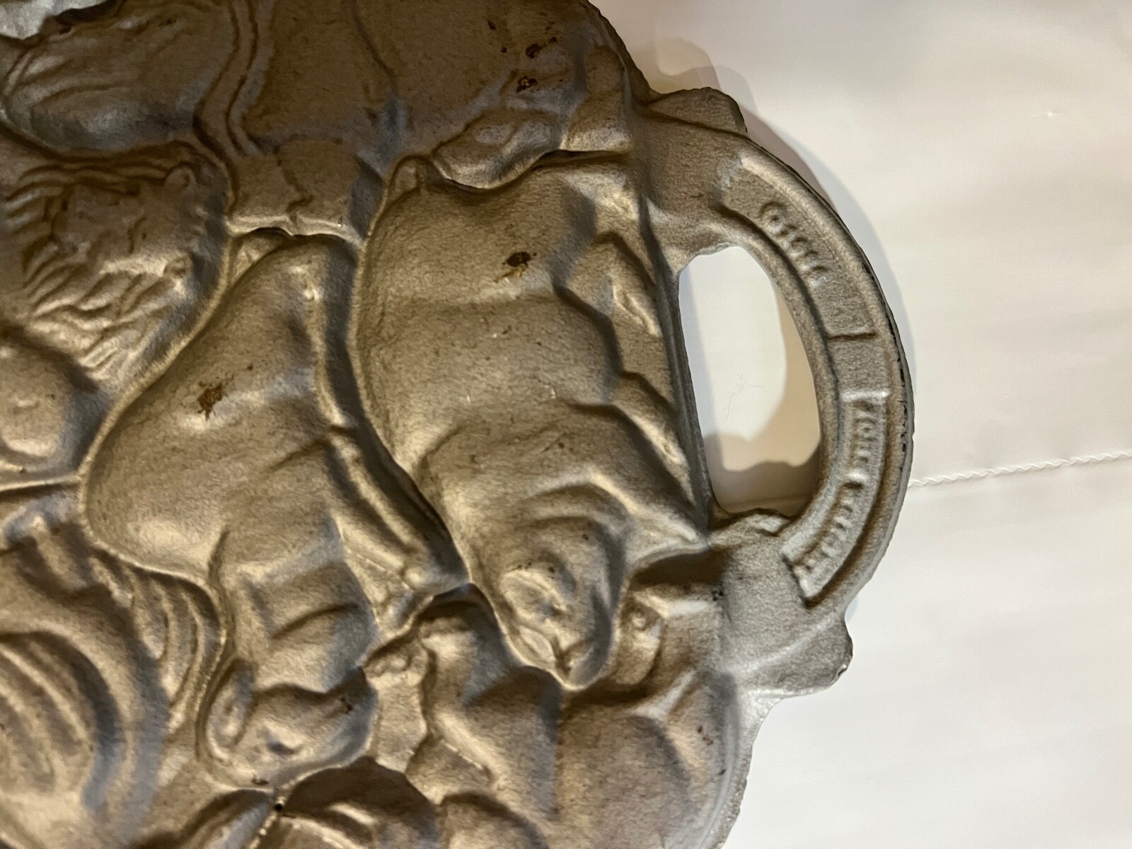 John Wright 1984 Cast Iron Animal Puzzle Mold Vintage eBay