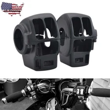 Matte Black Handlebar Switch Housing Covers For Harley Road Glide FLTR 1998-2013