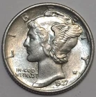 1937 Mint State Mercury Dime