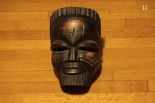 Vintage afrikanische Holzmaske - handgeschnitzt 22 cm