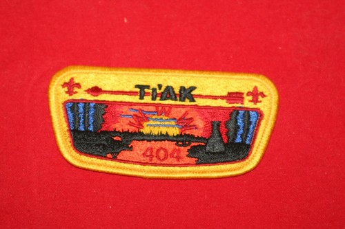 BSA OA LODGE TIAK LODGE 404 S ISSUE FLAP