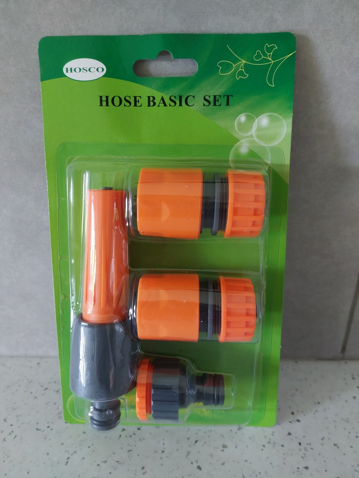 NEW! 4pc Garden Car Hosepipe Spray Water Hose Nozzle Connector Fittings