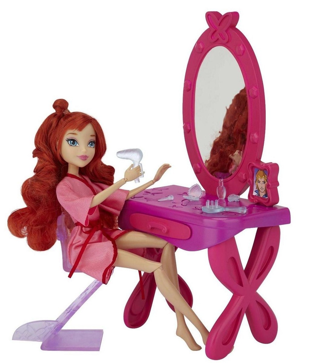 WINX CLUB VANITY SET Pink Furniture Doll House Bratz Barbie Girl 4