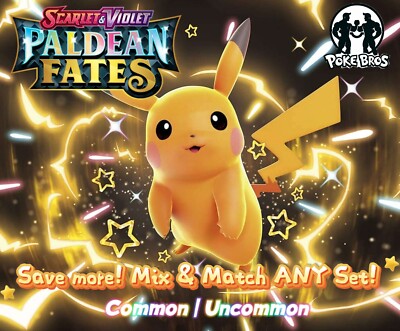 Paldean Fates Singles SV4.5: TCG Commons & Uncommons   Pick Your Card