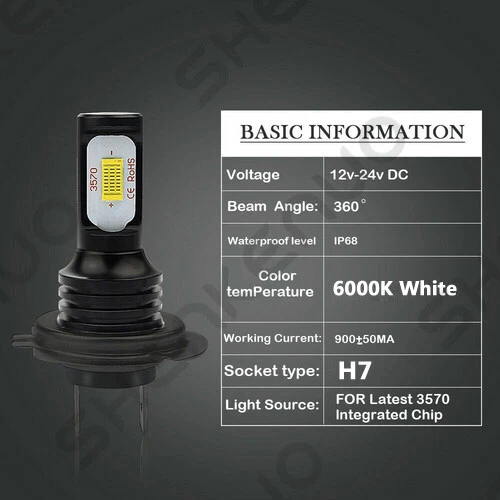 Faro delantero LED alto/bajo 4 bombillas para Ram ProMaster 1500 2500 3500 14-2018 6000K Foto 2 de 4