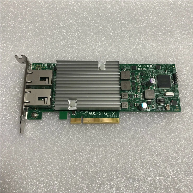 For Supermicro AOC-STG-i2T Ethernet PCI-E Adapter X540-T2 Network Card REV 2.0 - Image 2 of 4