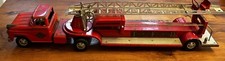 Vintage Tonka No 5 TFD Extension Ladder Fire Truck - Pressed Steel - USA