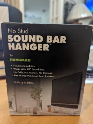 Soundbar Wall Mount Hangman No-Stud Sound Bar Hanger