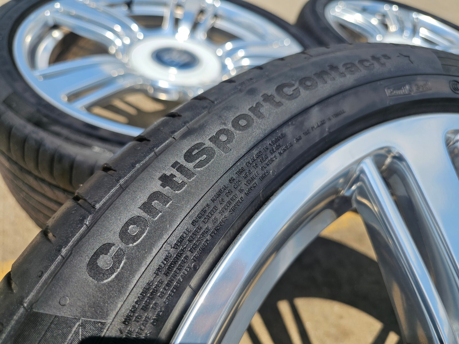 21" Rolls Royce Wraith Ghost Dawn OEM wheels rims tires 5x120 CONTINENTAL